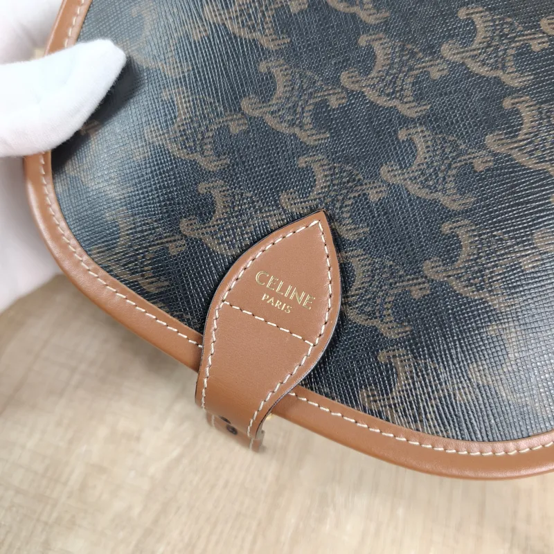 CELINE Crossbody Bag FOLCO Monogram PVC Medium 18.5 × 8 × 17 cm — detail view 2 of 12
