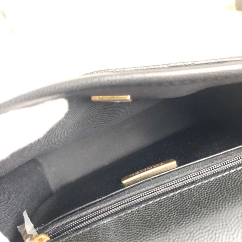 Chanel Backpack Backpack Black Grained Calfskin One Size 22 × 7 × 19.5 cm — detail view 7 of 14