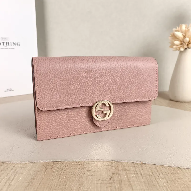 GUCCI Crossbody Bag g Collection woc Pink Calfskin Small 19 × 4 × 11.5 cm — cover view 5 of 5