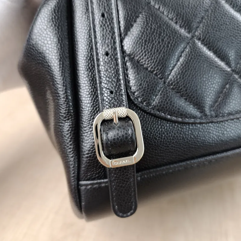 Chanel Backpackaffinity Backpack Black Grained Calfskin Small20 × 14 × 22 cm — detail view 8 of 19