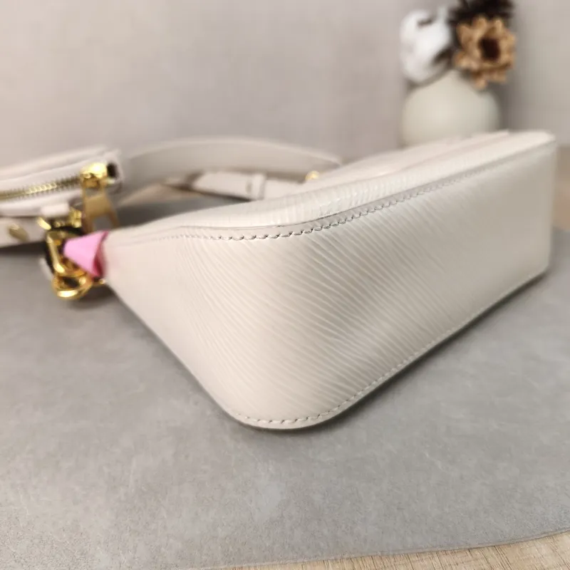 Louis Vuitton Shoulder Bag MARELLINI White Epi Embossed Calfskin Mini 19 × 6.5 × 13.5 cm — detail view 4 of 13