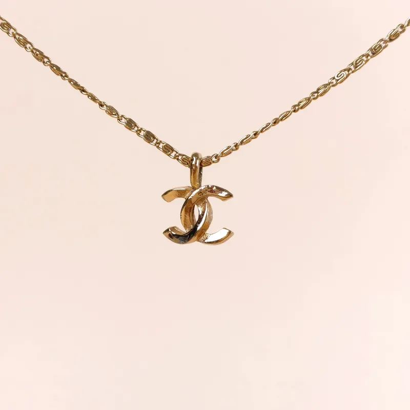 Chanel Necklace c Necklace Gold One Size40cm
