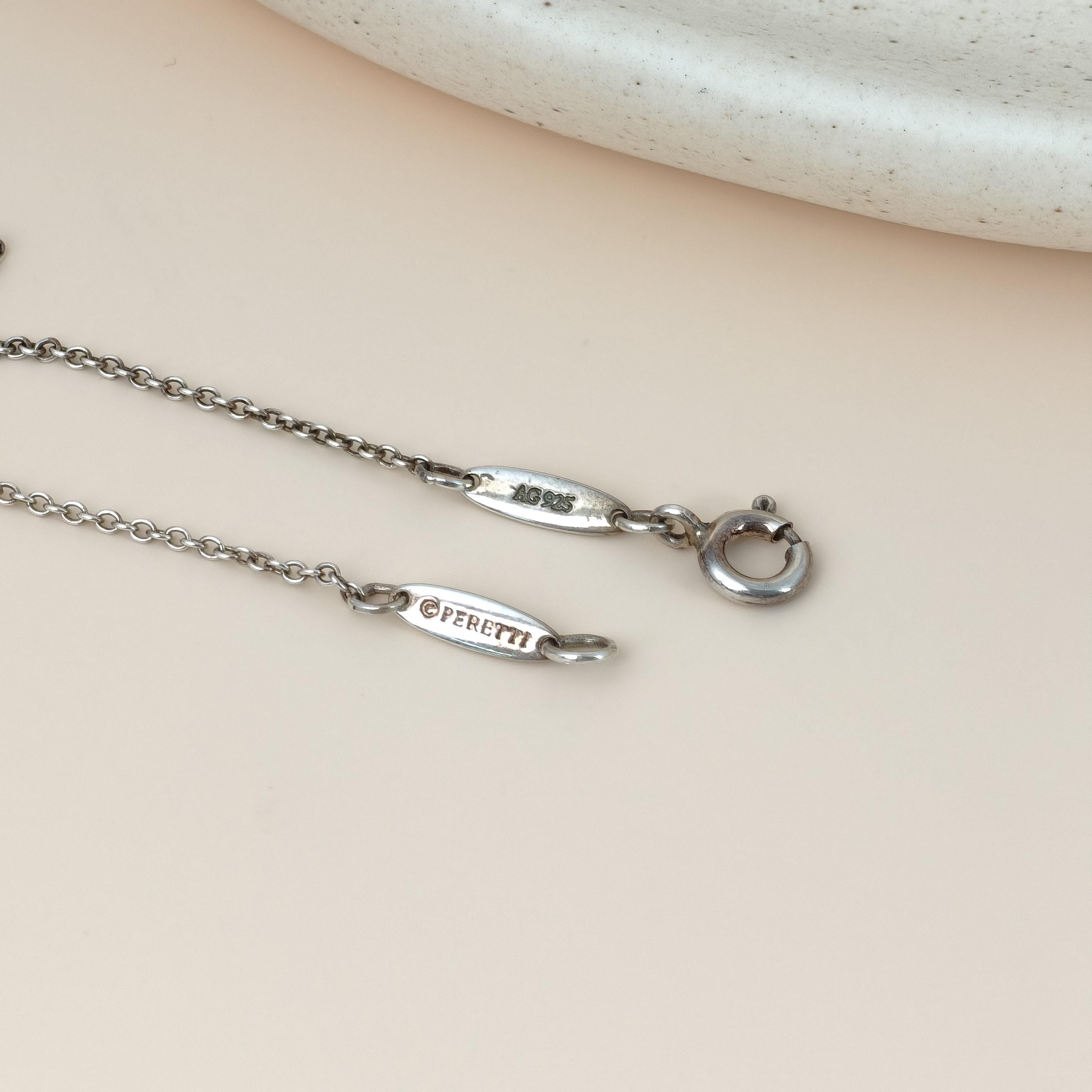 Tiffany&Co. Necklace Elsa Peretti Collection Open Heart Necklace Silver925 One Size38cm — cover view 7 of 9