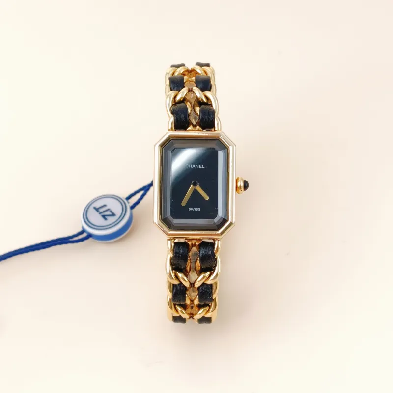 Chanel Watch Première Édition Originale Black with Gold-Tone Hardware Black with Gold-Tone Hardware One Size 26.1*20 L