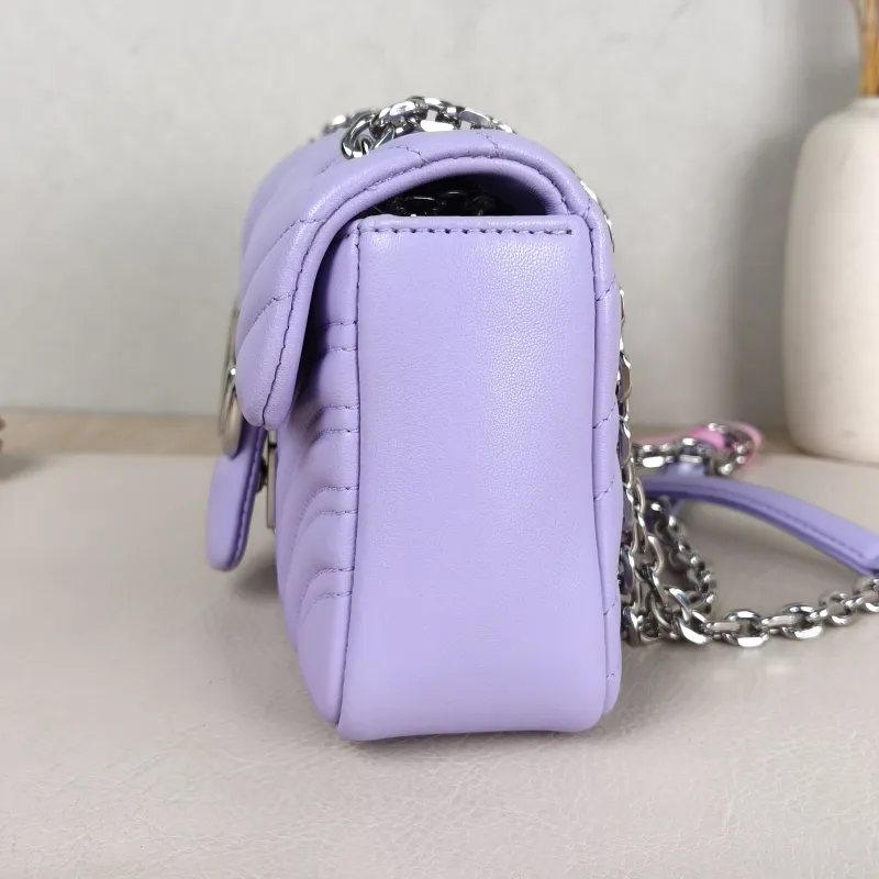 GUCCI Crossbody Bag GG Marmont Small Marmont 22 Lambskin Small 22 × 6 × 13 cm — detail view 2 of 12
