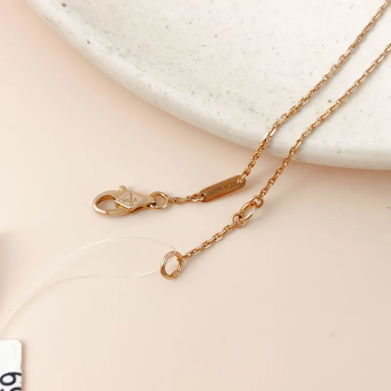 Van Cleef & Arpels Bracelet Alhambra Alhambra Collection Single-Motif Bracelet 18KR ose Gold Sweet Mini 17.5cm — cover view 8 of 8
