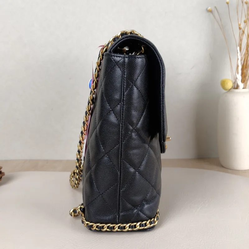 Chanel Backpackado Backpack Black Grained Calfskin One Size20 × 8 × 22 cm — detail view 10 of 13