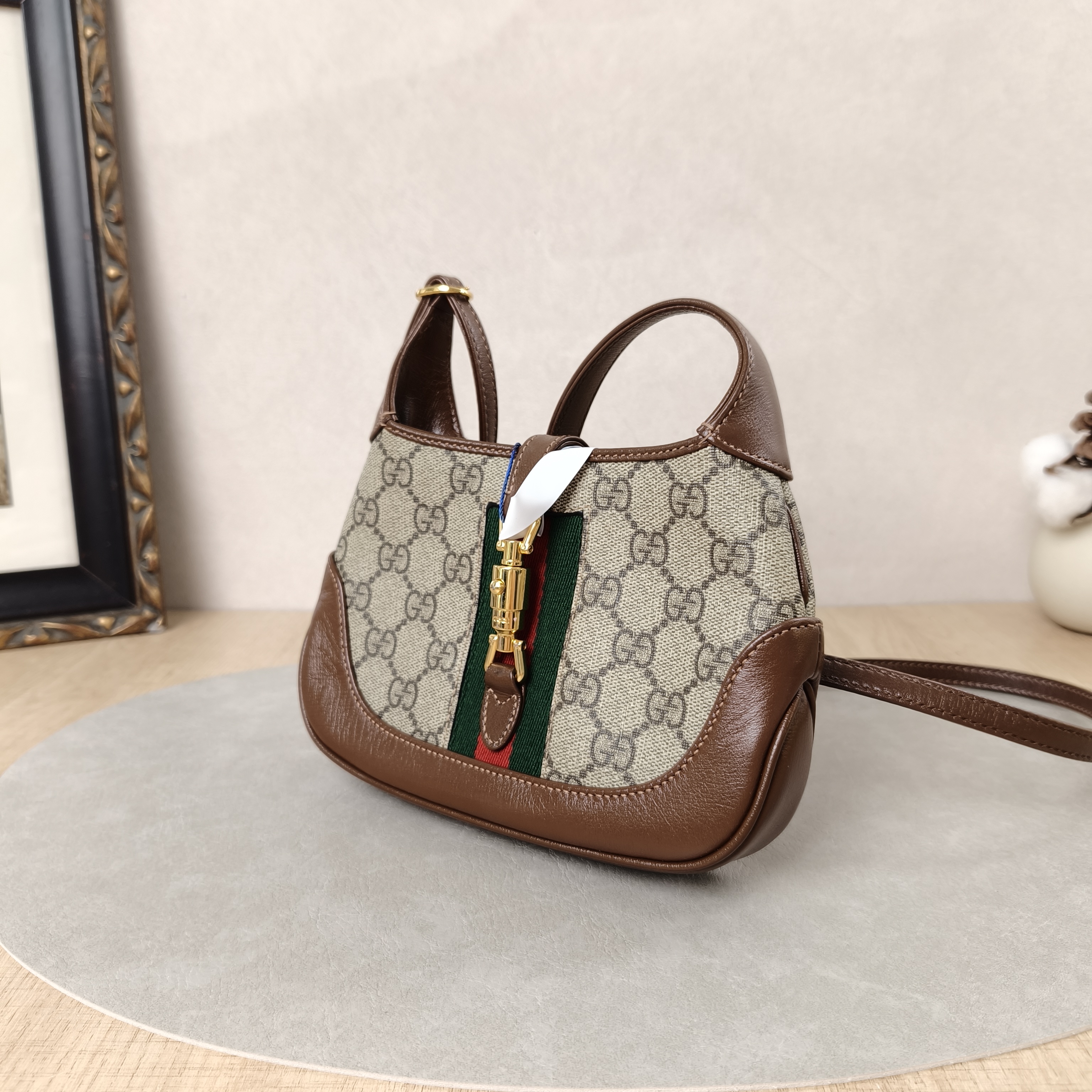 GUCCI Shoulder Bag Jackie 1961Collection Monogram PV Cmini19 × 3 × 13 cm — cover view 4 of 5