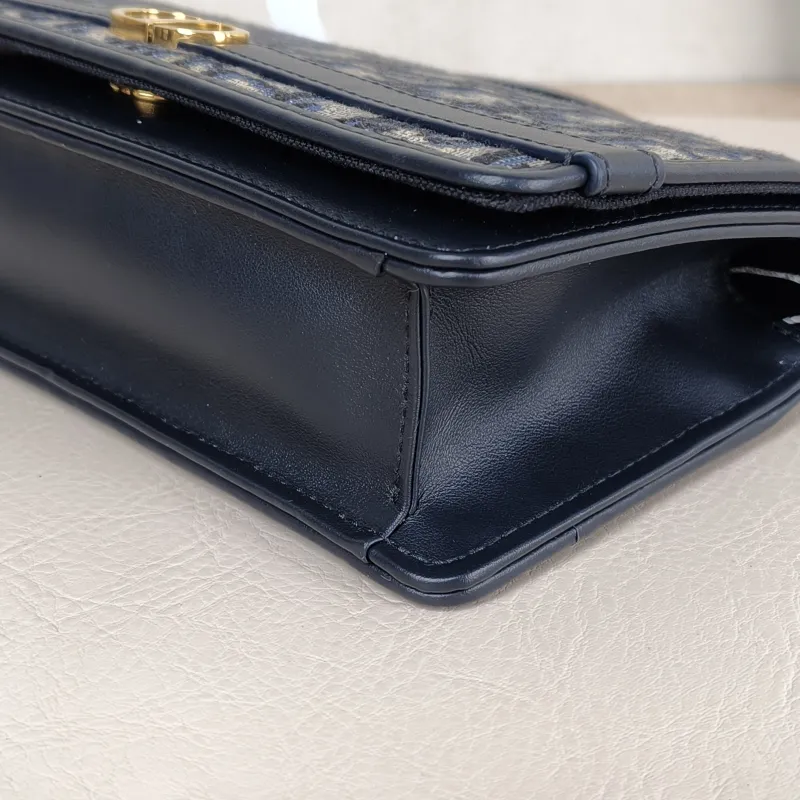 DIOR Crossbody Bag 30Montaigne Cigale Top Handle Crossbody Bag Blue Canvas One Size 20.5 × 5 × 11 cm — detail view 3 of 14