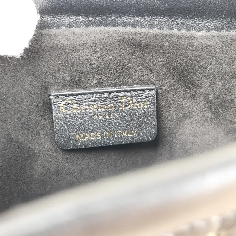 DIOR Crossbody Bag Lady Milly Chain Bag Black Lambskin 19 × 5 × 14 cm — detail view 8 of 10