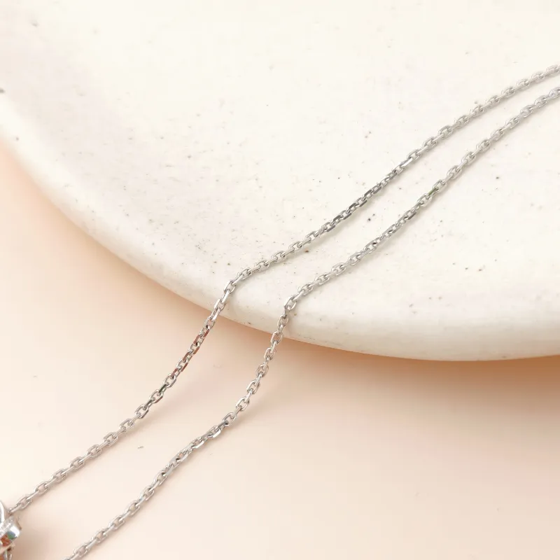Van Cleef & Arpels Necklace Frivole Collection Pavé Diamond Necklace White Gold 18KW hite Gold Diamondmini42cm — cover view 4 of 11