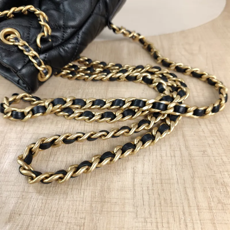 Chanel Backpack Backpack Black Calfskin Small16.5 × 12 × 16 cm — detail view 7 of 12