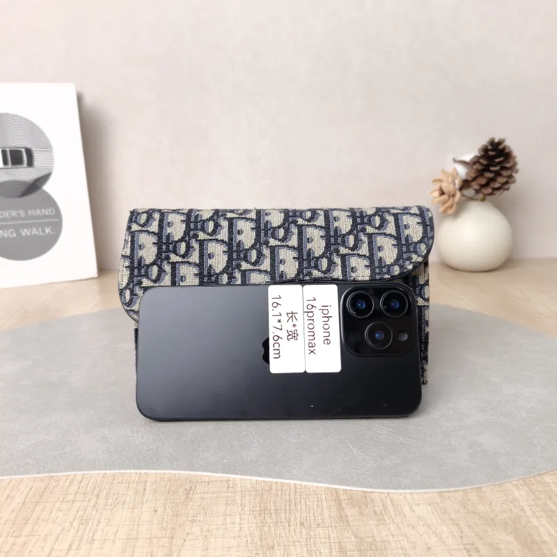 DIOR Crossbody Bag woc Blue Canvas Small 19 × 3 × 11.5 cm — cover view 5 of 5