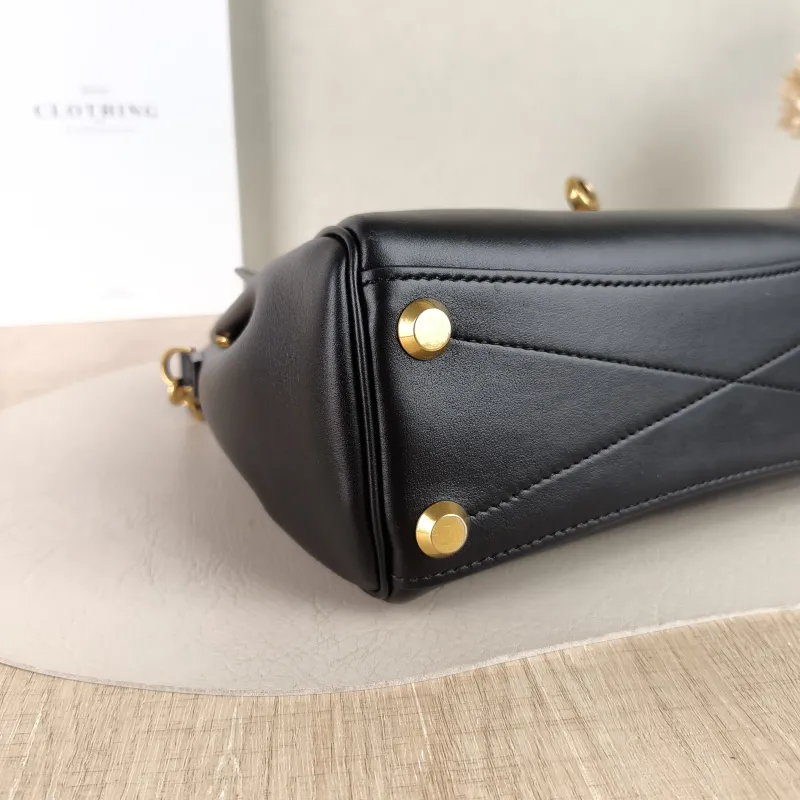 BALENCIAGA Crossbody Bag Bel air Black Calfskin Mini 23.5 × 8 × 17 cm — detail view 5 of 11