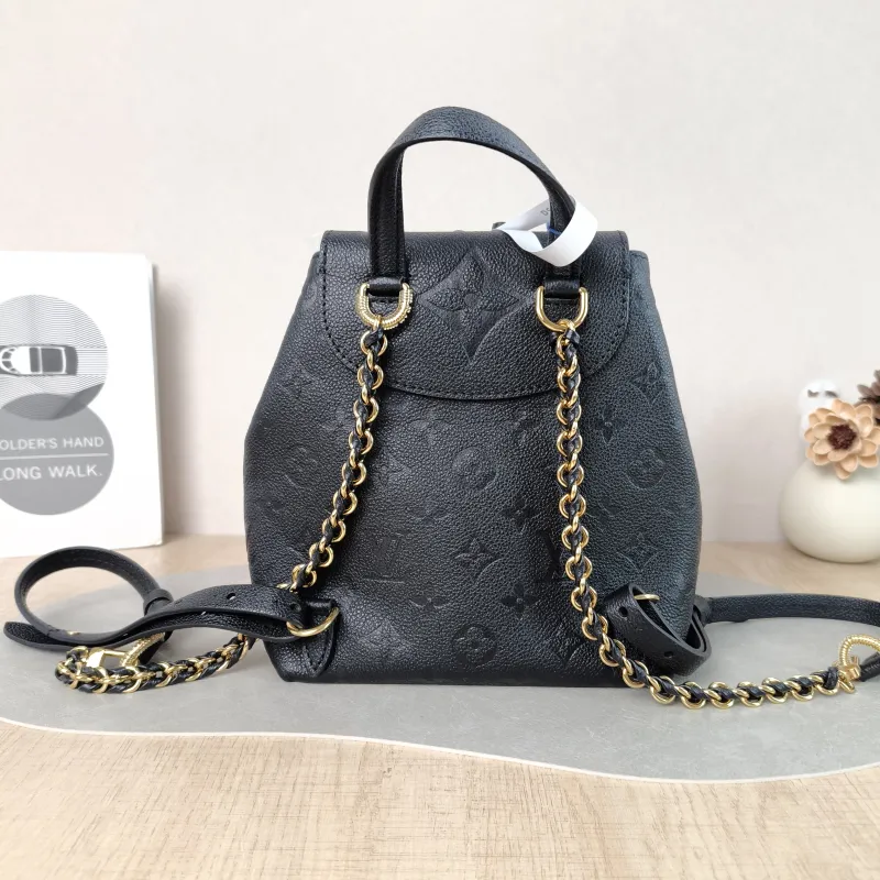 Louis Vuitton Backpack Backup Backpack Black Calfskin One Size 20 × 14 × 22 cm — cover view 5 of 5