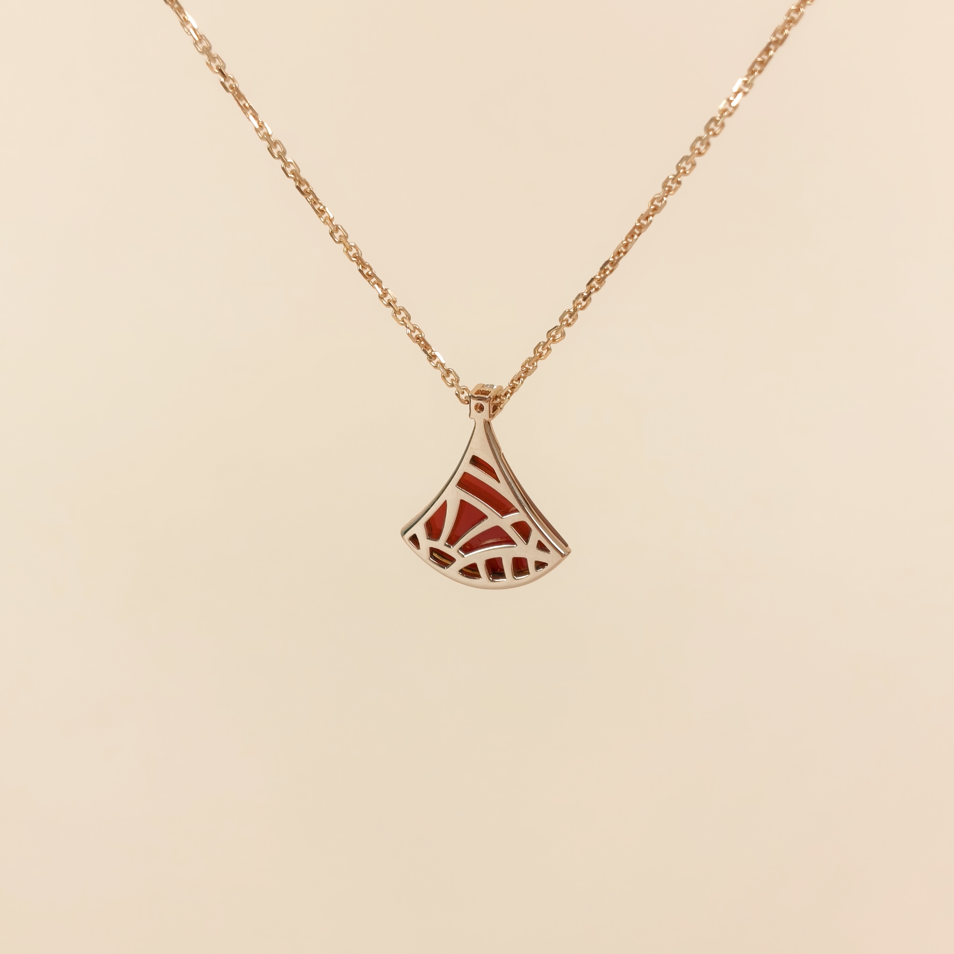 Bvlgari Necklace DIVAS’ DREAM Collection Diamond18KR ose Gold One Size Pendant1.5cm 44cm — cover view 6 of 11