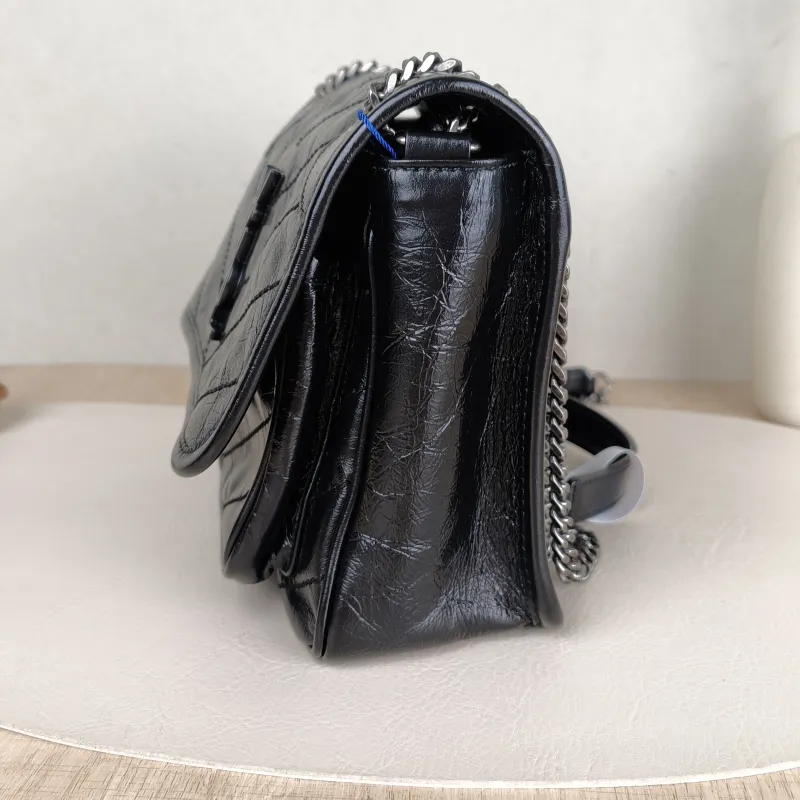 SAINT LAURENT Crossbody Bag Niki D Waxed Leather Calfskin Small21 × 7.5 × 16 cm — detail view 7 of 14