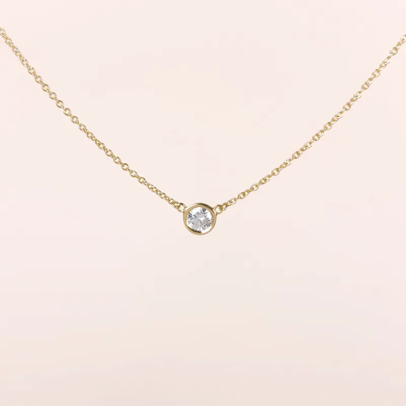 Tiffany&Co. Necklace Elsa Peretti Collection Necklace Yellow Gold Yellow Gold 18KY ellow Gold One Size 40cm