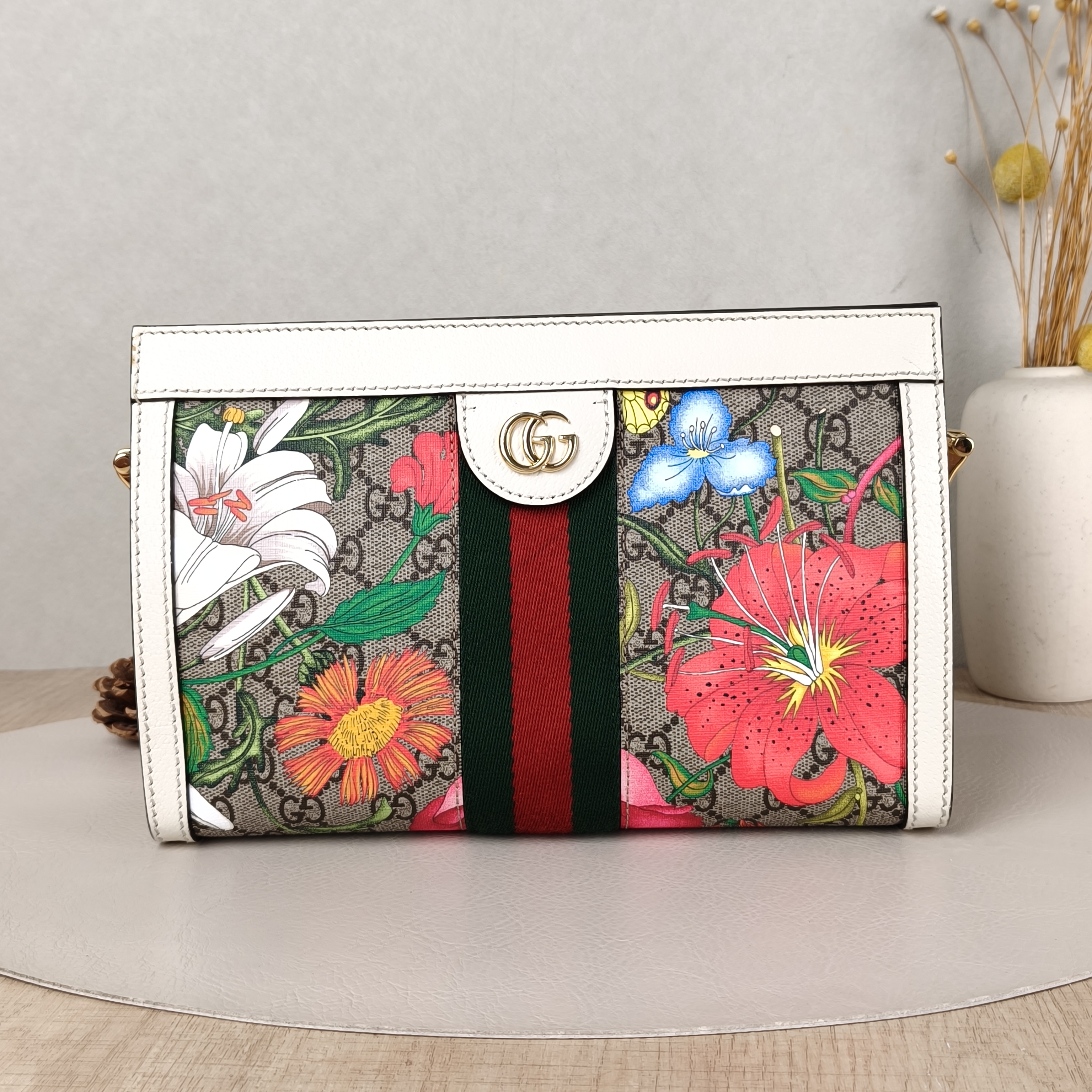 GUCCI Crossbody Bag Ophidia PVC Medium26 × 8 × 17.5 cm