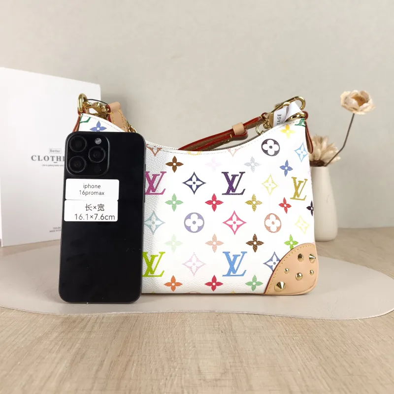 Louis Vuitton Crossbody Bag Boulogne Multicolore PVC Small26 × 9.5 × 16 cm — cover view 3 of 5