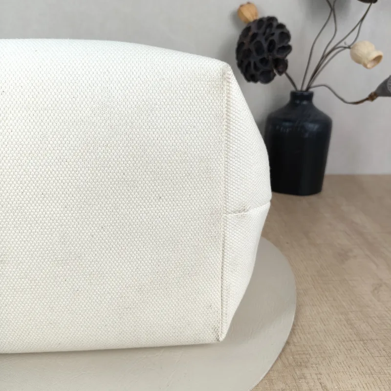 CELINE Top Handle Bag cabas logo tote White Canvas Large 34 × 20 × 33 cm — detail view 1 of 10