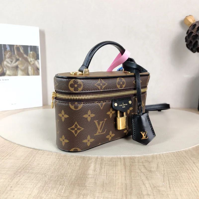 Louis Vuitton Shoulder Bag VANITY POUCH Cosmetic Bag Monogram PVC One Size 19 × 6.5 × 11.5 cm — cover view 3 of 5
