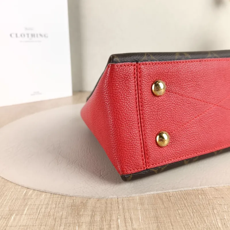 Louis Vuitton Crossbody Bag Surène BB Chain Bag Red Monogram PVC · Calfskin BB 24 × 11 × 17 cm — detail view 10 of 11