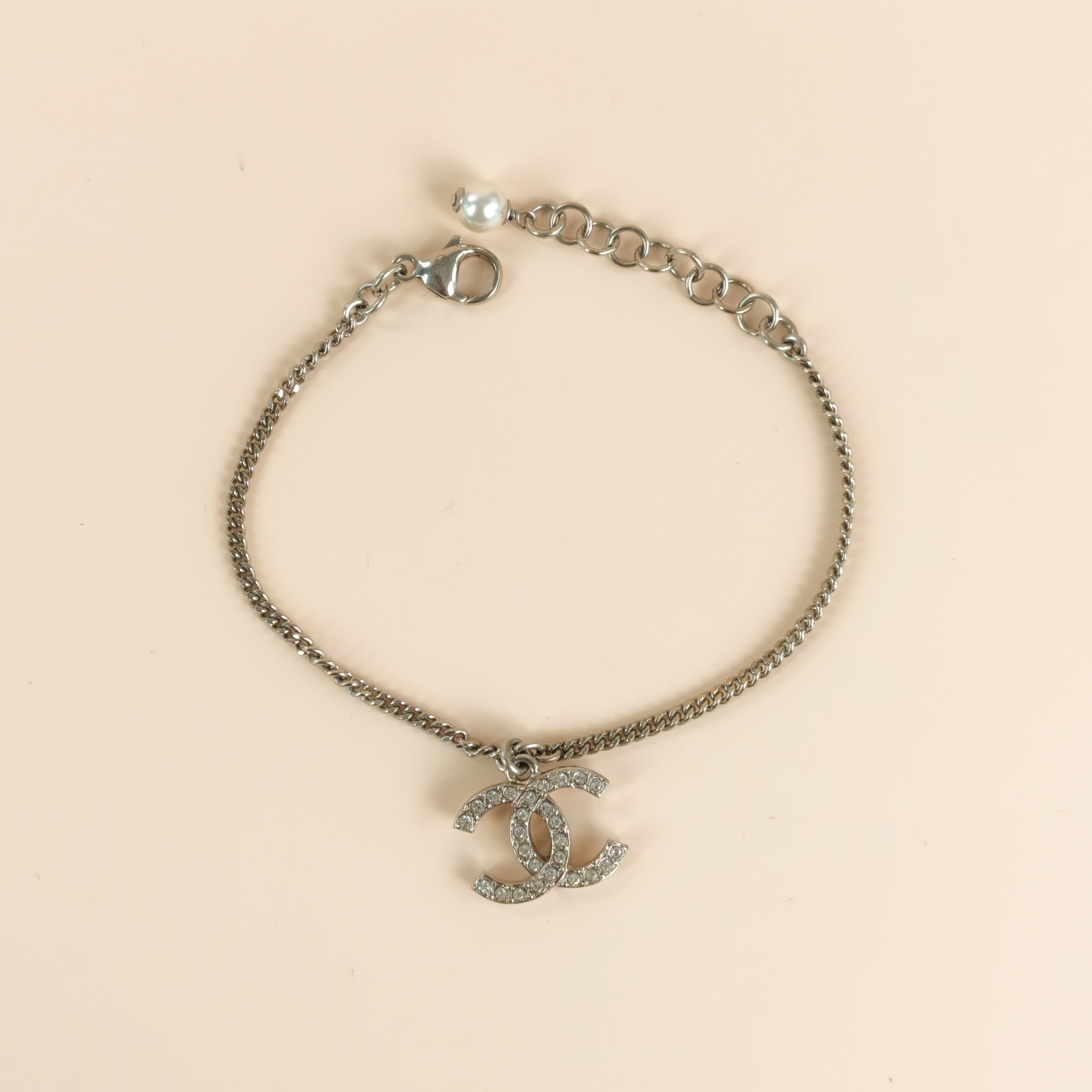 Chanel Bracelet c Bracelet Silver One Size20cm