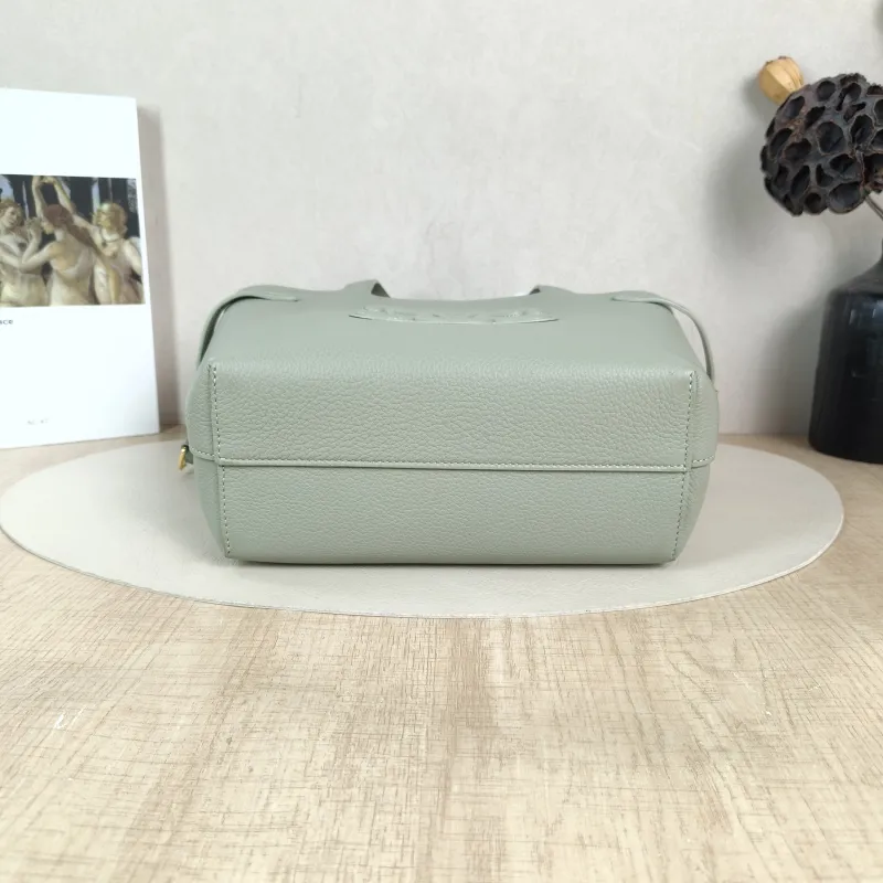 CELINE Shoulder Bag Anais Tote Bag Green Calfskin Mini 20 × 10 × 21 cm — cover view 4 of 6