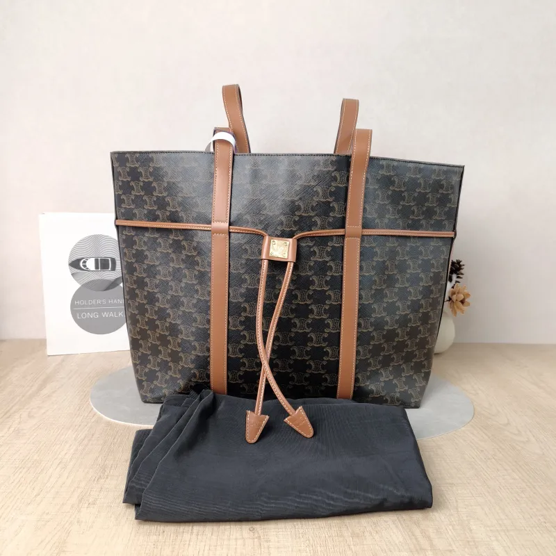 CELINE Shoulder Bag Cabas Tote Bag Monogram PVC One Size 34.5 × 16 × 31 cm — cover view 6 of 6