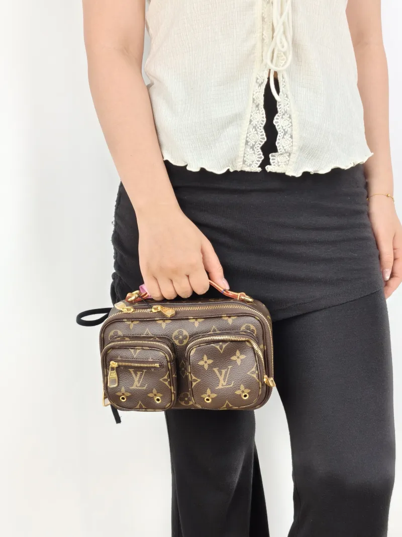 Louis Vuitton Crossbody Bag Utility Crossbody Camera Bag Monogram PVC One Size 18 × 10 × 11 cm — on-model view 3 of 3