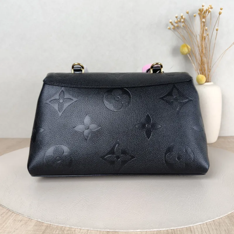 Louis Vuitton Crossbody Bag MADELEINE Black Monogram Empreinte Embossed Calfskin Medium 30 × 11 × 19.5 cm — cover view 3 of 5