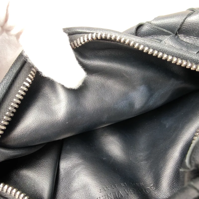 Bottega Veneta Top Handle Bag Jodie Black Lambskin Mini 28 × 8 × 23 cm — detail view 11 of 11