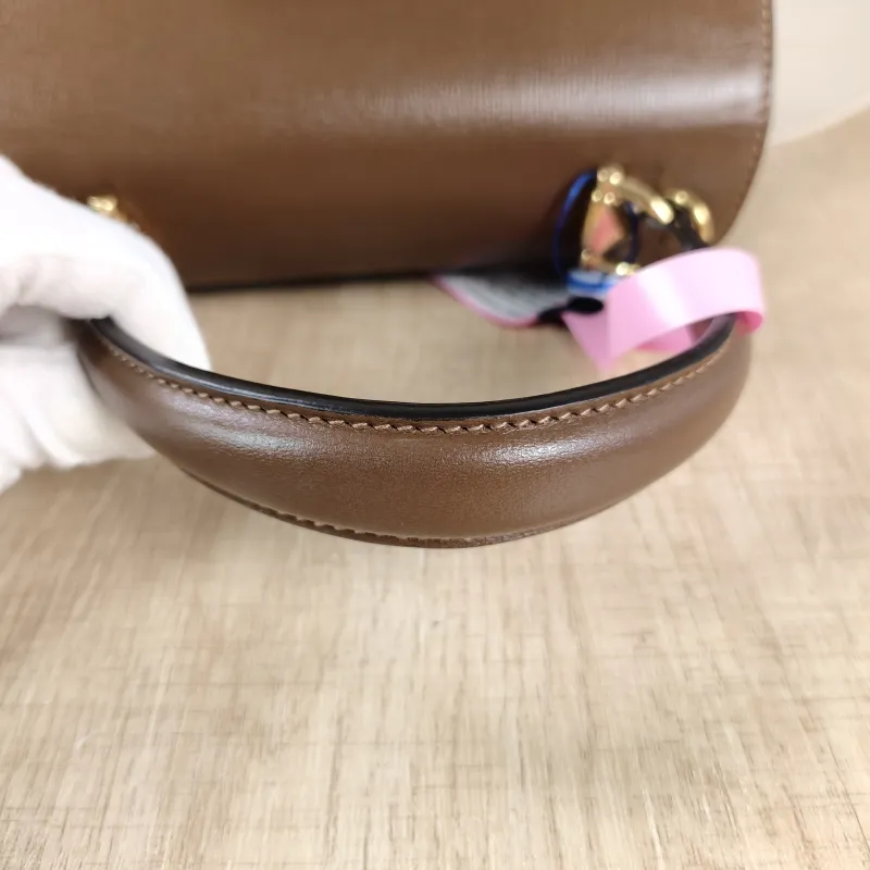 GUCCI Top Handle Bag Horsebit 1955Collection Top Handle Bag Monogram PVC Small 22 × 10.5 × 16 cm — detail view 8 of 12