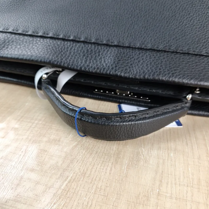 FENDI Top Handle Bag Top Handle Bag Black Calfskin One Size 43 × 18 × 36 cm — detail view 7 of 11