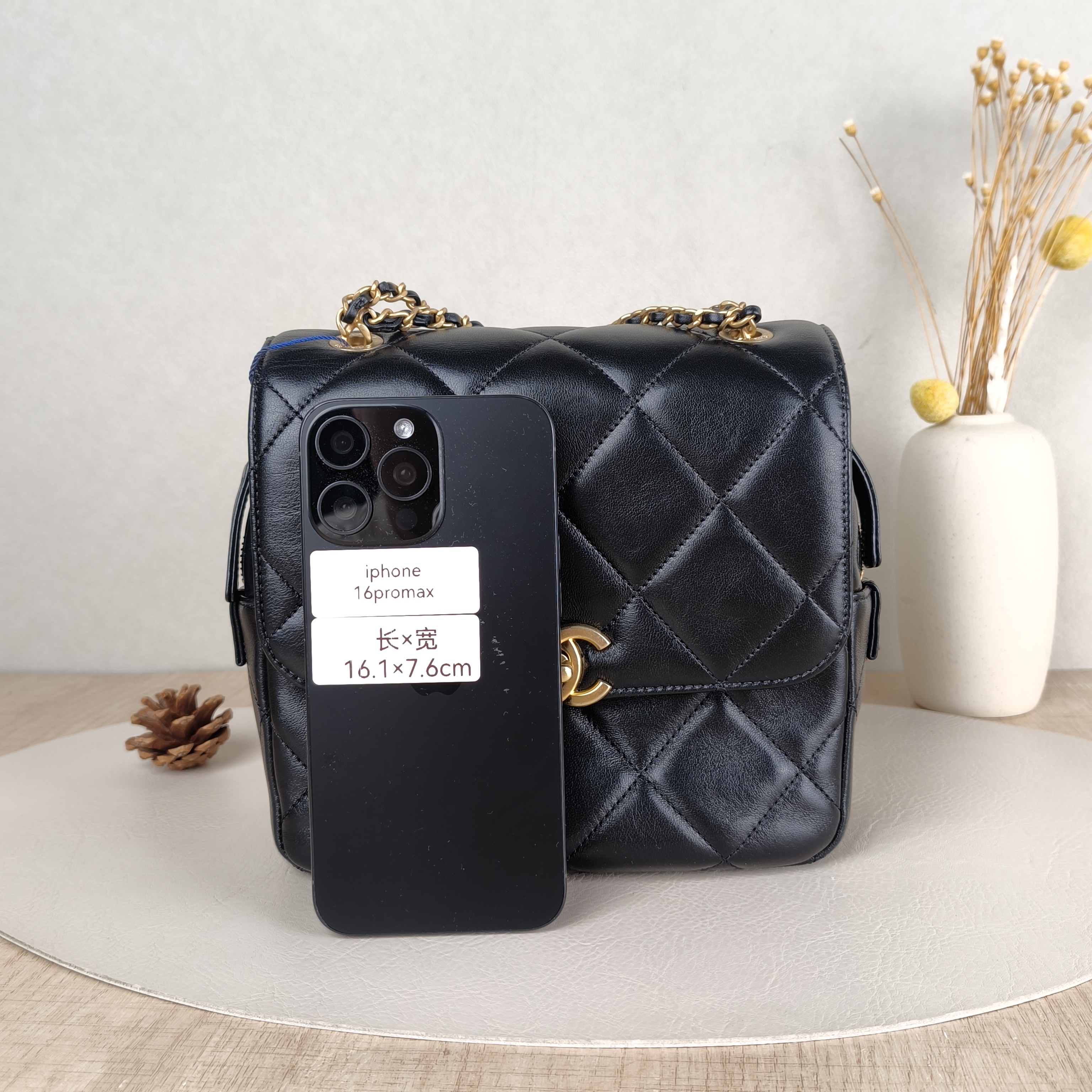 Chanel Backpack Ado Backpack Black Lambskin One Size20 × 7 × 18 cm — cover view 4 of 5