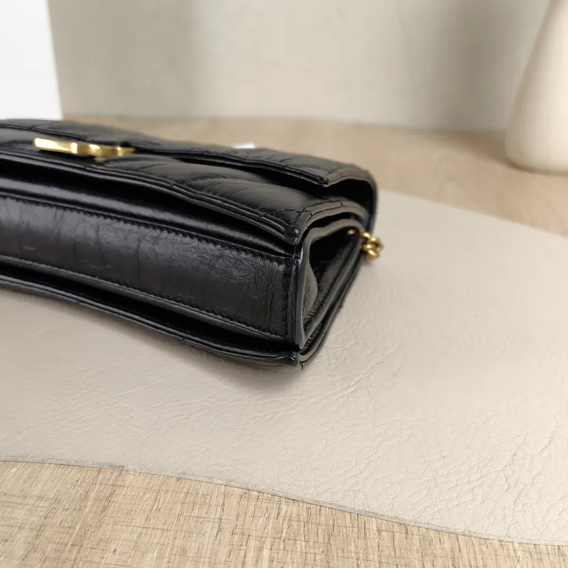 BALENCIAGA Crossbody Bag CRUSH Chain Bag Black Calfskinxs Small22 × 5 × 10 cm — detail view 1 of 12