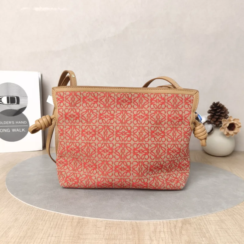 LOEWE Crossbody Bag Flamenco Red Monogram Canvas mini24 × 9 × 18 cm — cover view 3 of 5