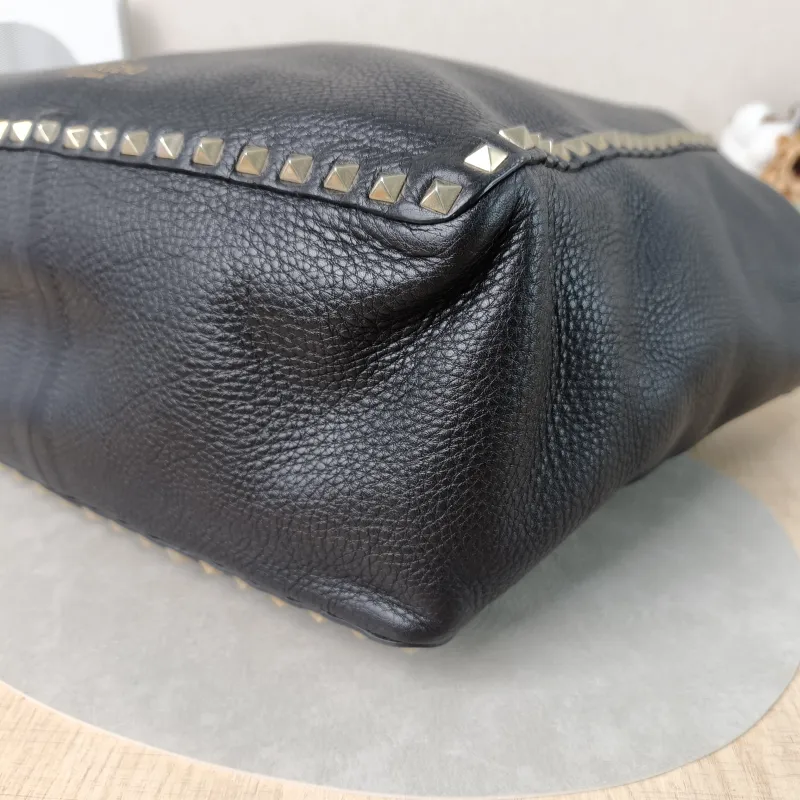 Valentino Top Handle Bag Shoulder Bag Black Calfskin One Size33 × 12 × 26 cm — detail view 12 of 13