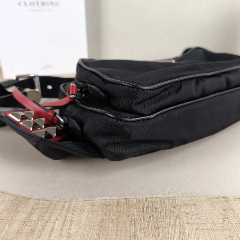 PRADA Belt Bag Belt Bag Black Nylon One Size 22 × 4 × 14 cm — detail view 10 of 10