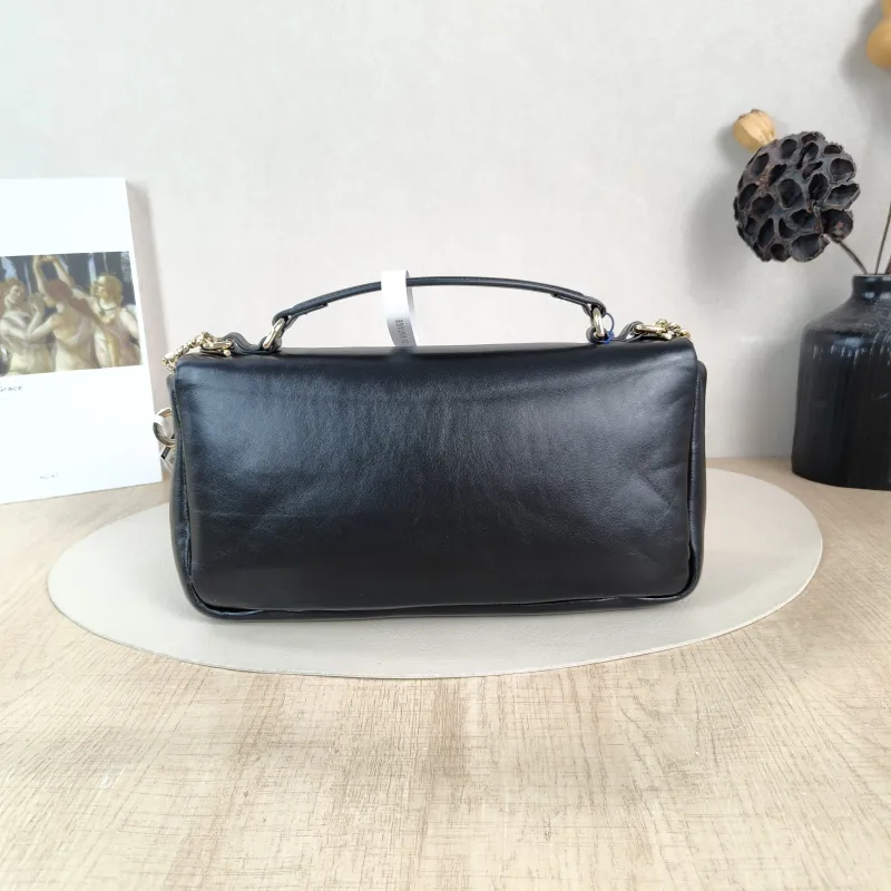 GUCCI Crossbody Bag GG Milano Collection Shoulder Bag Black Lambskin Small 26 × 6 × 14 cm — cover view 3 of 5