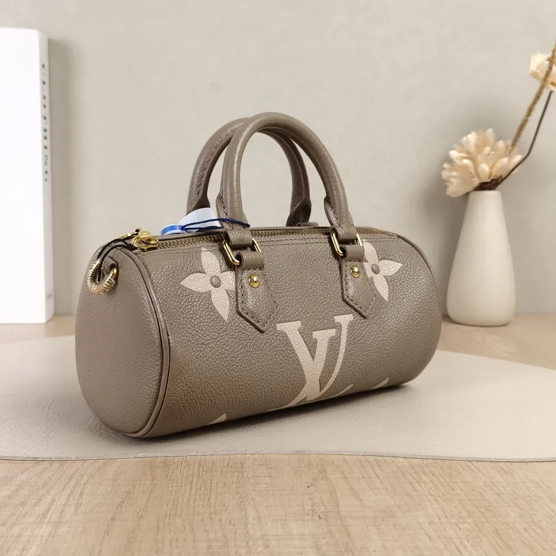 Louis Vuitton Crossbody Bag Papillon · White Empreinte Embossed Calfskin Monogram BB20 × 10 × 10 cm — cover view 3 of 5