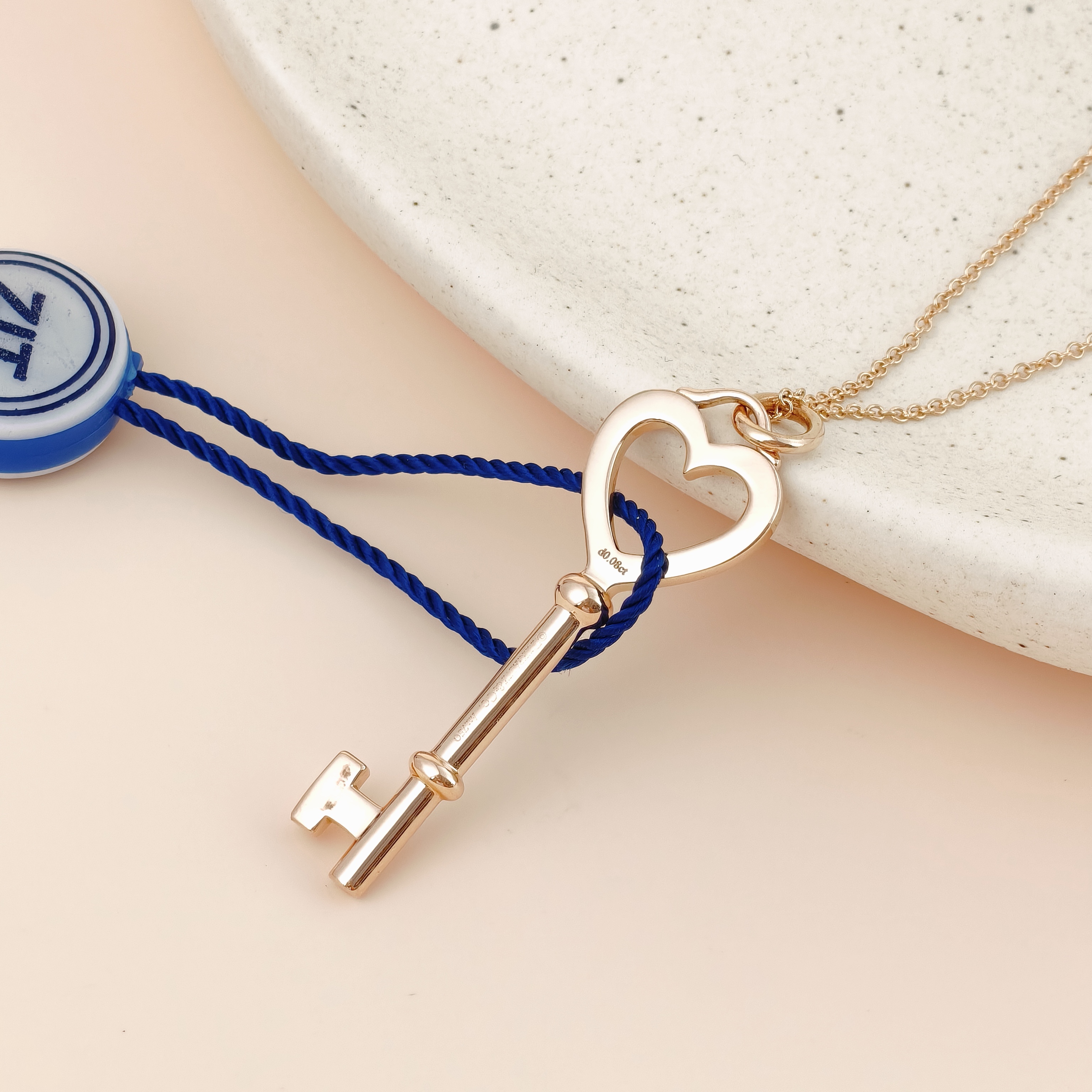 Tiffany&Co. Necklace Keys Collection 18k Yellow Gold Necklace Pendant Gold18KY ellow Gold Diamond One Size4-40 — cover view 10 of 13
