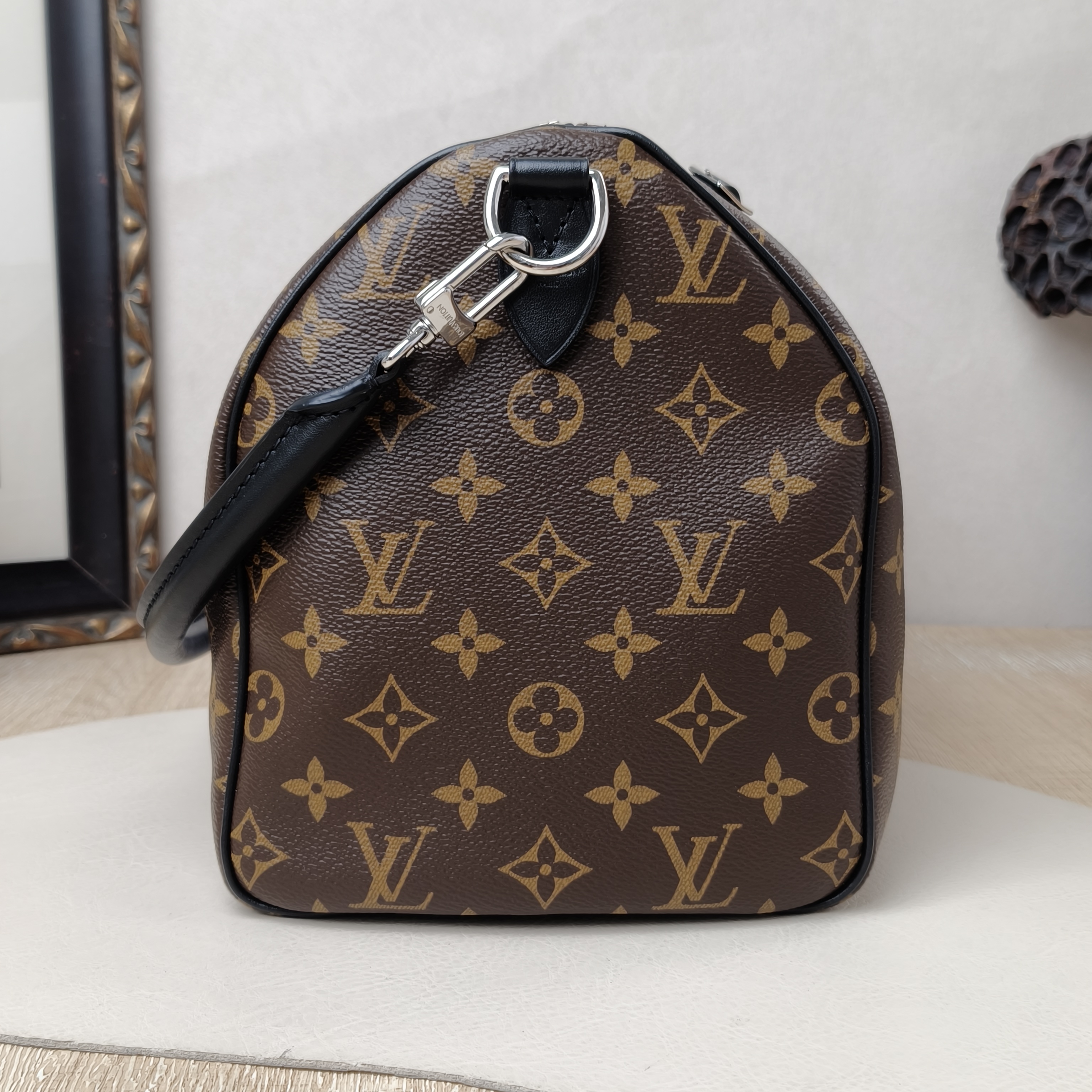 Louis Vuitton speedy soft30Monogrampvc Microchip Edition · Dust Bag Leather Tag Two Straps · 30 × 17 × 21 cm — cover view 7 of 10