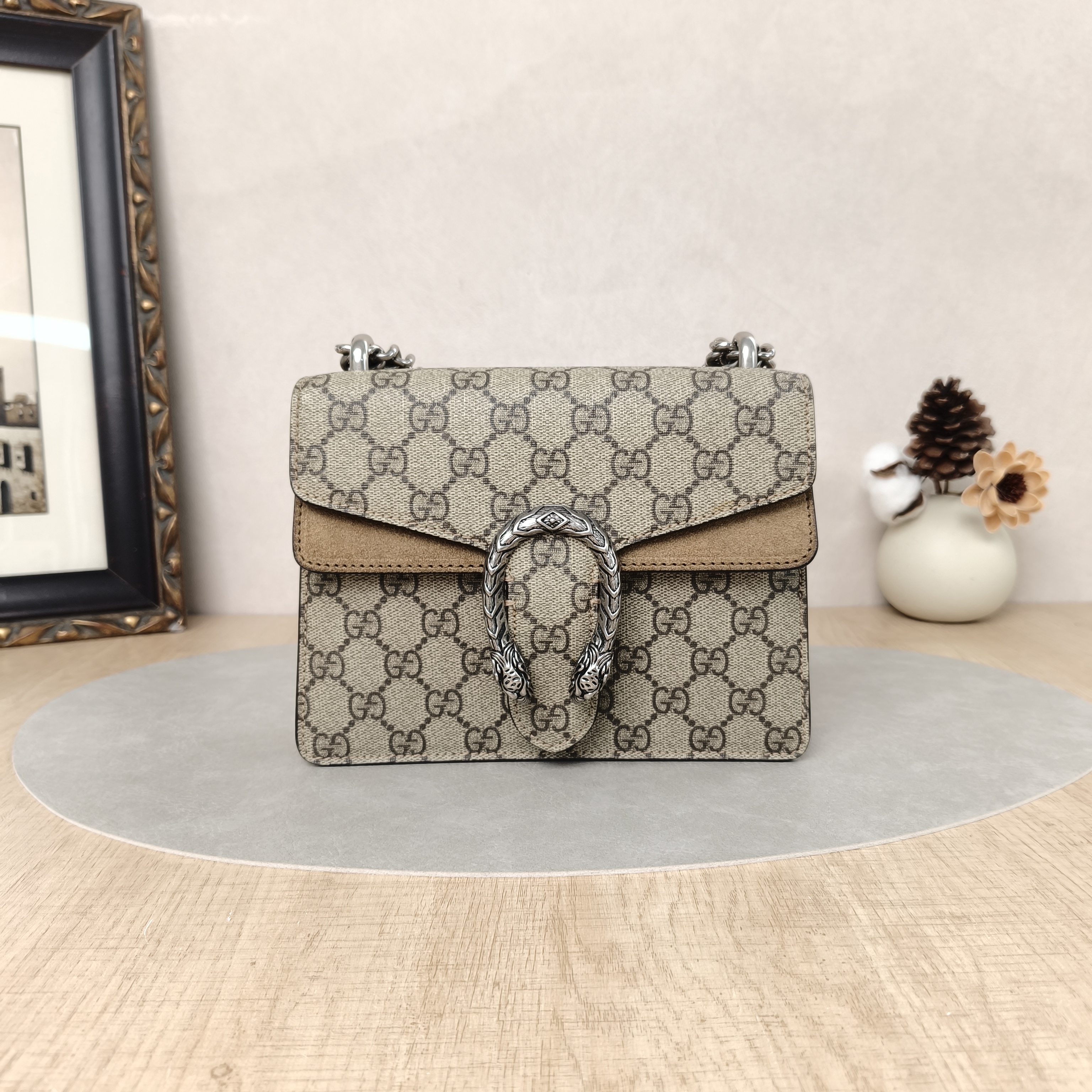 GUCCI Shoulder Bag Dionysus Monogram PV Cmini20 × 5 × 15.5 cm