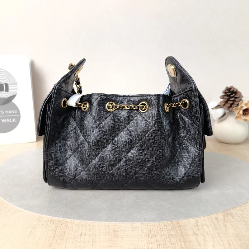 Chanel Shoulder Bag25Bag Black Grained Calfskinmini20 × 12.5 × 22 cm — cover view 4 of 6