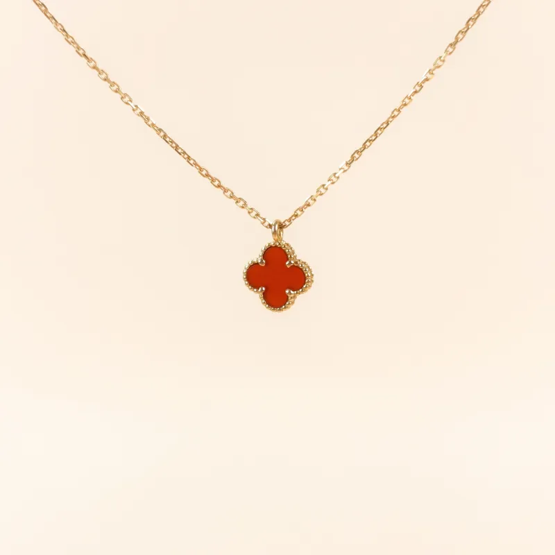Van Cleef & Arpels Necklace Alhambra 18KY ellow Gold Sweet Mini38.5cm