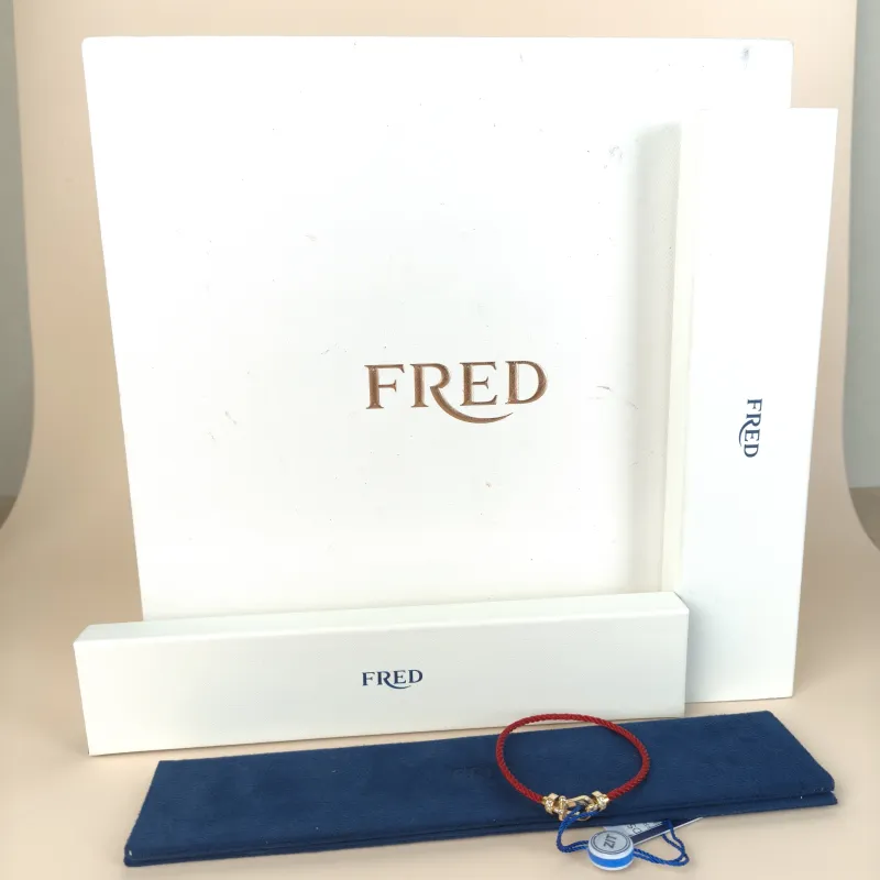 FRED Bracelet Force 10 Collection Bracelet Gold18K Diamond Medium 2cm 16.5cm — cover view 5 of 8