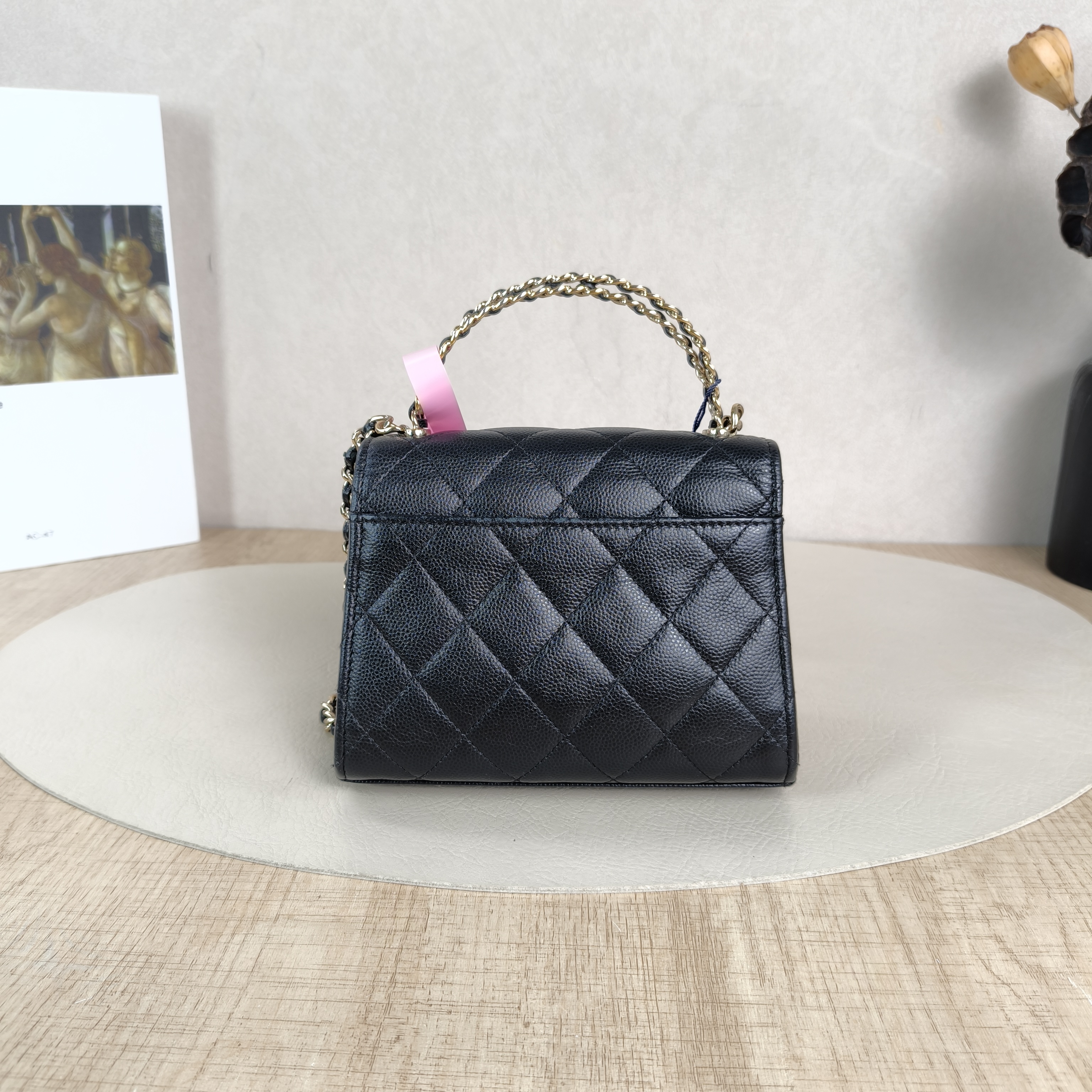 Chanel Crossbody Bag kelly Black Grained Calfskinnano15 × 5 × 11 cm — cover view 5 of 5