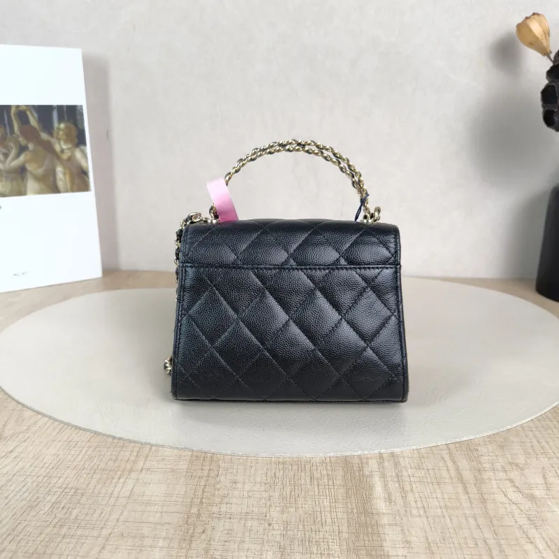 Chanel Crossbody Bag kelly Black Grained Calfskinnano15 × 5 × 11 cm — cover view 5 of 5
